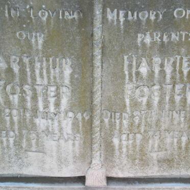 FOSTER Arthur -1949 &amp; Harriet -1940