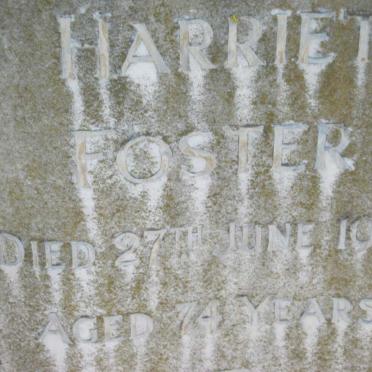 FOSTER Arthur -1949 &amp; Harriet -1940