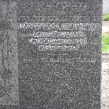 FOURIE Elizabeth Catherina nee DOUBELL -1949