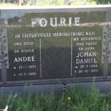 FOURIE André 1955-1959 :: FOURIE Johan Daniel 1924-1983