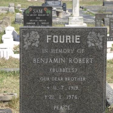 FOURIE Benjamin Robert 1919-1976