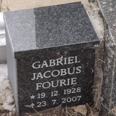 FOURIE Gabriel Jacobus 1928-2007
