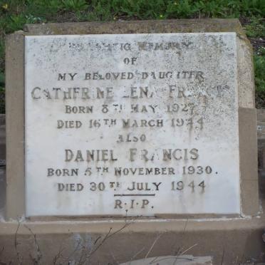 FRANCIS Catherine Lena 1927-1944 &amp; Daniel 1930-1944