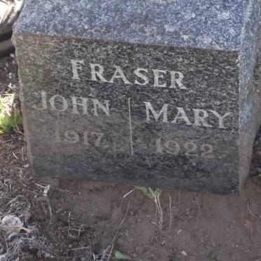 FRASER John -1917 &amp; Mary -1922