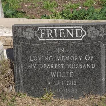 FRIEND Willie 1913-1982