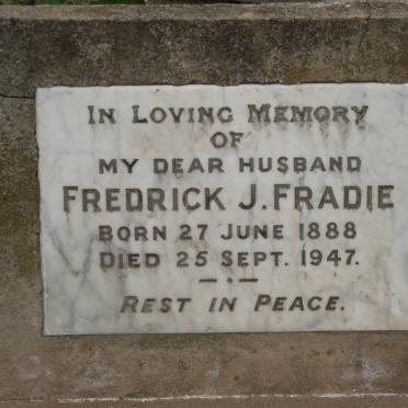 FRADIE Frederick J. 1888-1947