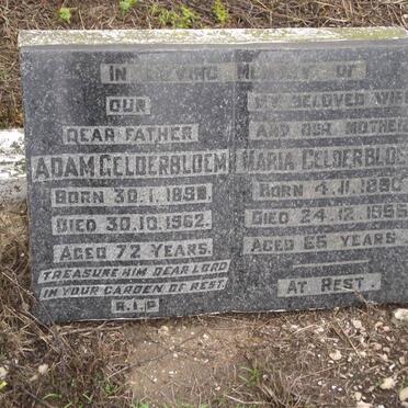GELDERBLOEM Adam 1890-1962 &amp; Maria 1890-1955