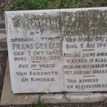 GERBER Frans 1868-1938 &amp; Jacomina 1877-1947