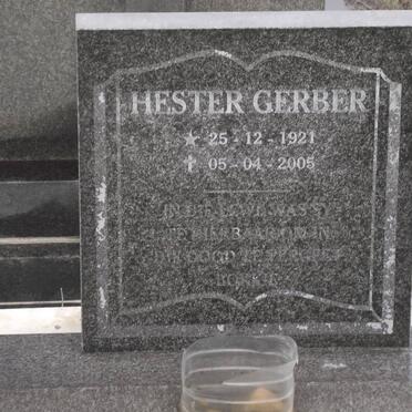 GERBER Hester 1921-2005
