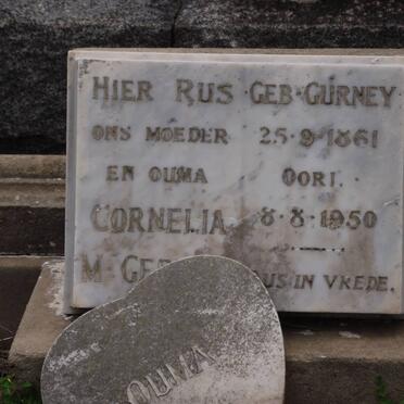GERBER Cornelia M. nee GURNEY 1861-1950