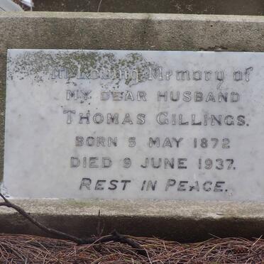 GILLINGS Thomas 1872-1937