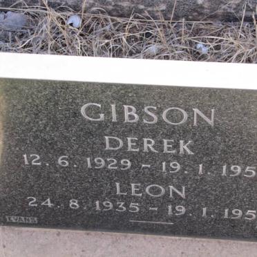 GIBSON Derek 1929-1957 :: GIBSON Leon 1935-1957