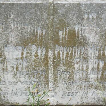 GIBSON Frank Henry Day -1958 &amp; Dorothy Millicent -1970