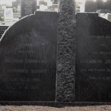 GOUWS Jacobus Cornelius Johannes 1884-1975 &amp; Elizabeth Johanna VAN STADEN 1888-1970