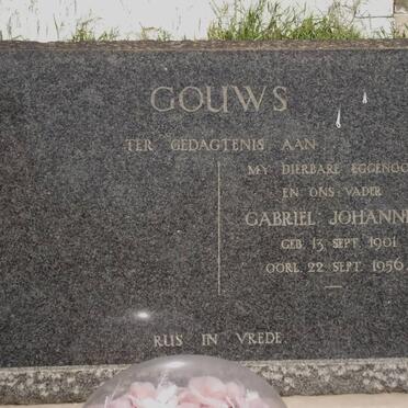 GOUWS Gabriel Johannes 1901-1956