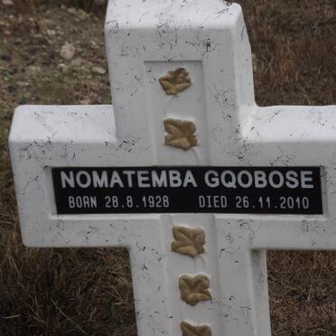 GQOBOSE Nomatemba 1928-2010