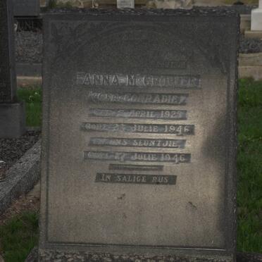 GROBLER Anna M. CONRADIE 1925-1946 :: GROBLER -1946