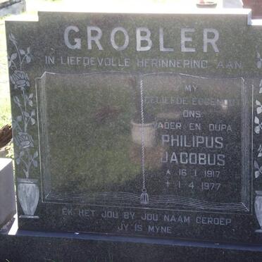 GROBLER Philipus Jacobus 1917-1977