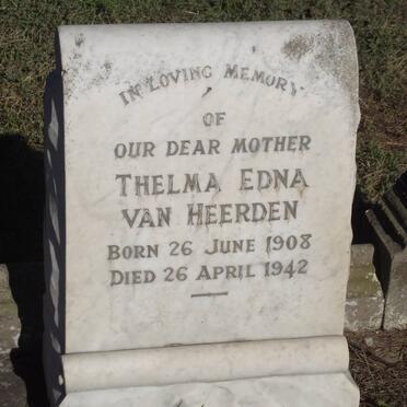 HEERDEN Thelma Edna, van 1908-1942