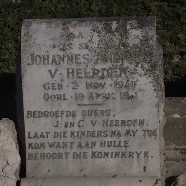 HEERDEN Johannes Andries, v. 1940-1941