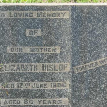 HISLOP Elizabeth -1956