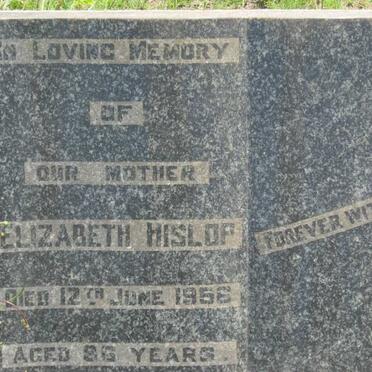 HISLOP Elizabeth -1956