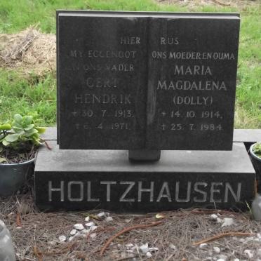 HOLTZHAUSEN Gert Hendrik 1913-1971 &amp; Maria Magdalena 1914-1984