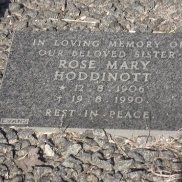 HODDINOTT Rose Mary 1906-1990