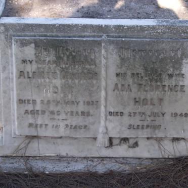 HOLT Alfred George -1937 &amp; Ada Florence -1949