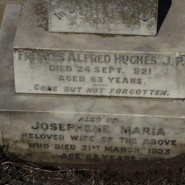 HUGHS Francis Alfred -1921 &amp; Josephene Maria -1923