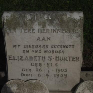 HURTER Elizabeth S. nee ELS 1903-1939