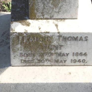 HUNT Francis Thomas 1864-1940