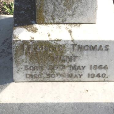 HUNT Francis Thomas 1864-1940