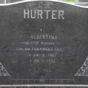 HURTER Albertina 1907-1953