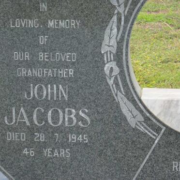 JACOBS John -1945 &amp; Sophia -1954 :: JACOBS Hazel Njiyela 1931-1987
