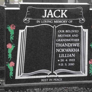 JACK Thandiwe Nokwakha Lillian 1933-2010