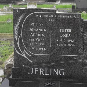 JERLING Johanna Adrina VUYK 1932-1983 &amp; Peter Louis 1932-2004