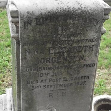 JORGENSEN James William 1877-1952 &amp; Nina Elizabeth BRINK 1885-1937