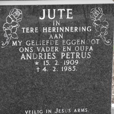 JUTE Andries Petrus 1909-1985