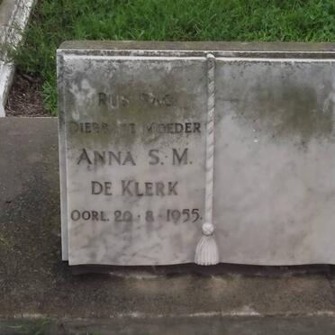 KLERK Anna S.M., de -1955