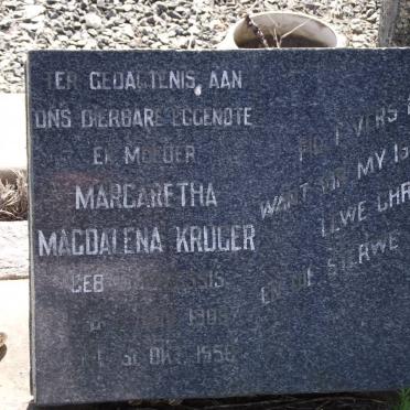KRUGER Margaretha Magdalena DU PLESSIS 1908-1958