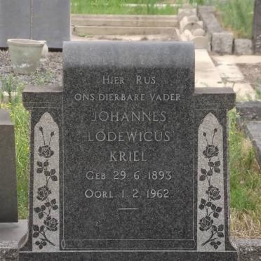 KRIEL Johannes Lodewicus 1893-1962