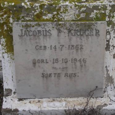KRUGER Jacobus P. 1862-1946