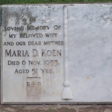 KOEN Maria D. -1953