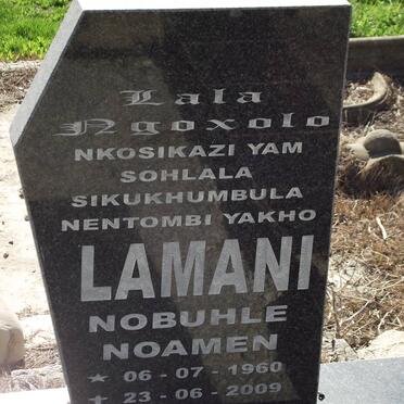 LAMANI Nobuhle Noamen 1960-2009