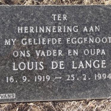 LANGE Louis, de 1919-1994