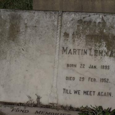 LEHMAN Martin 1893-1952