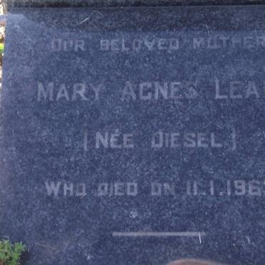 LEAR Mary Agnes nee DIESEL -1962