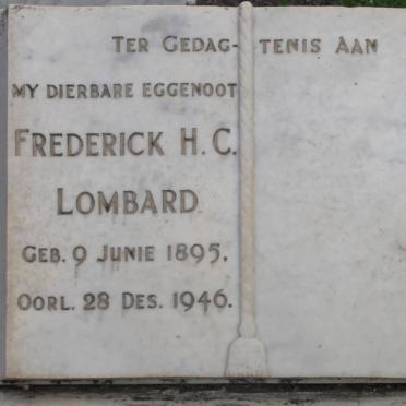 LOMBARD Frederick H.C. 1895-1946