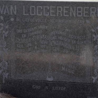 LOGGERENBERG George Thomas, van 1899-1973 &amp; Catharina H. 1907-1947